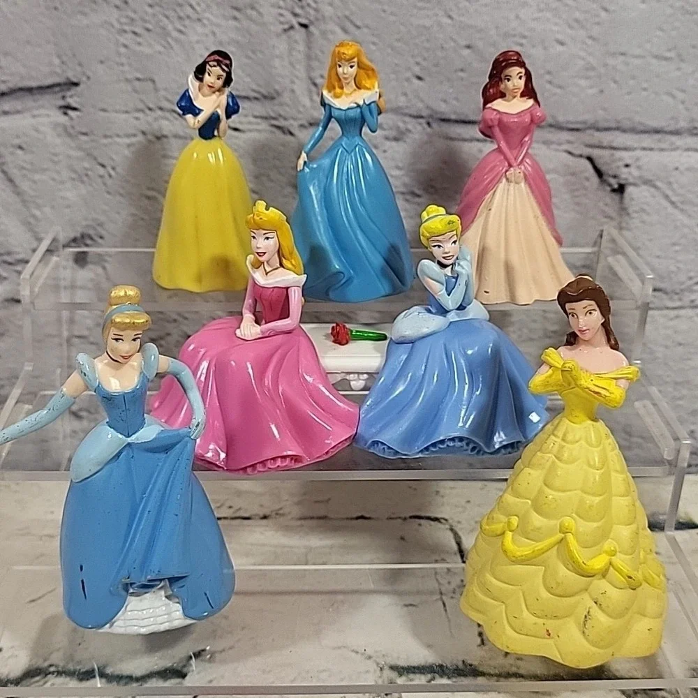Disney Princess Figures‎ Lot Belle Ariel Cinderella Sleeping Beauty Cake Toppers